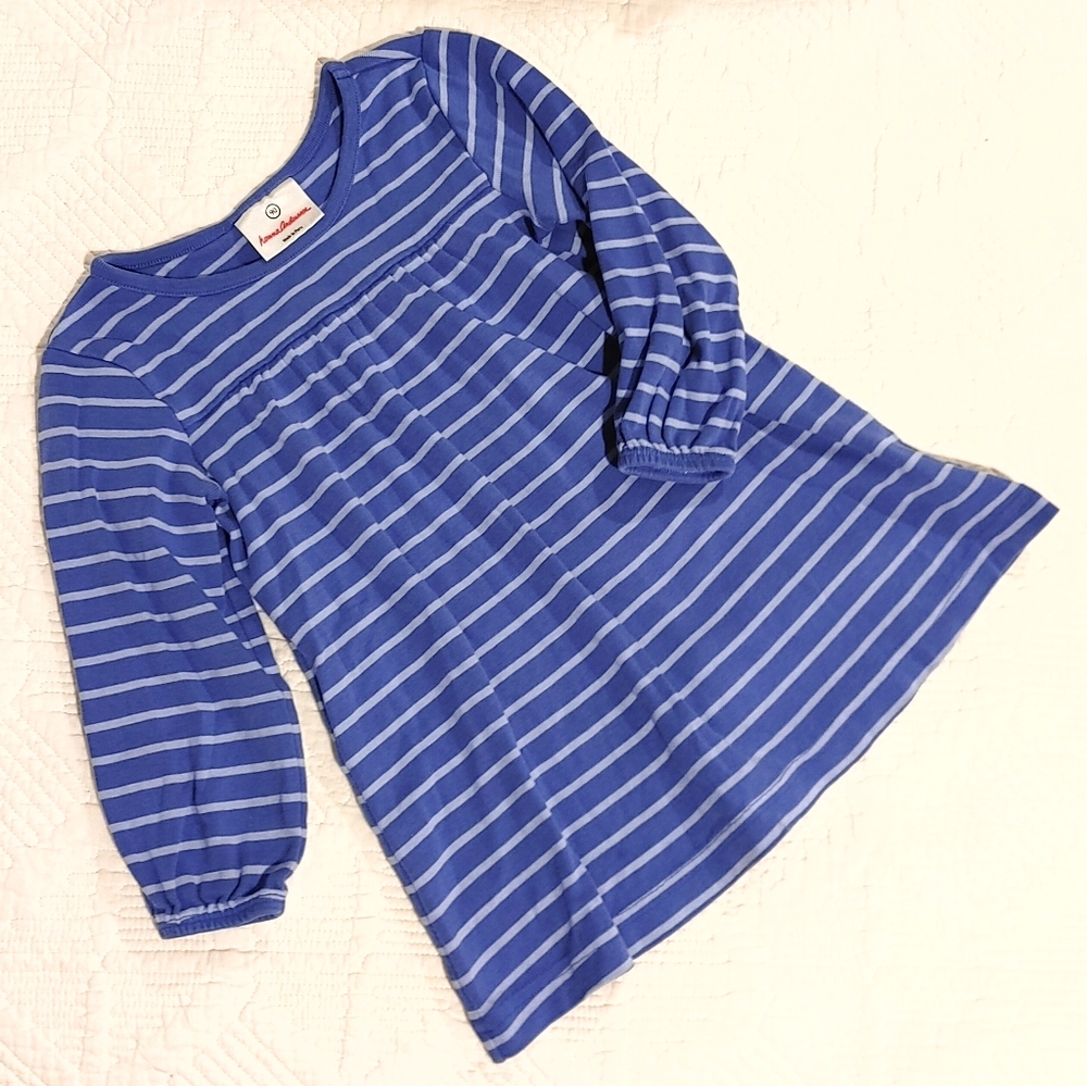 Blue striped dress